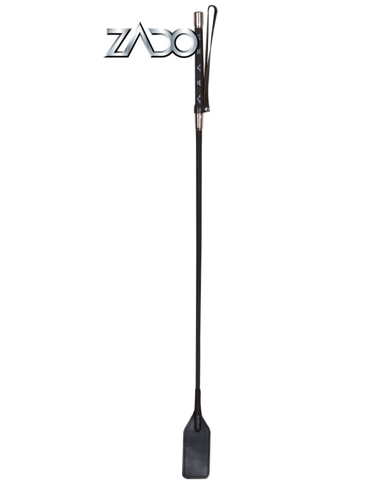 Læder Ridepisk Sort - Billede 2