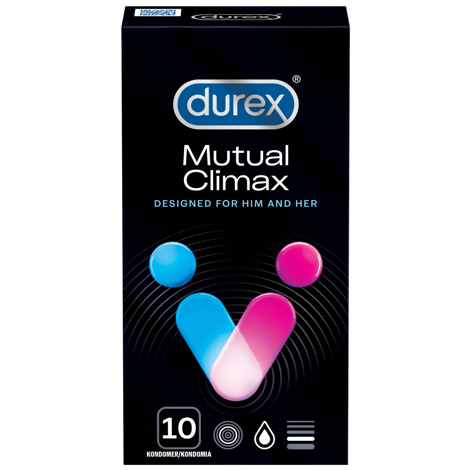 Durex Mutual Climax - Performax Intensiv Kondom Pakke med 10 stk