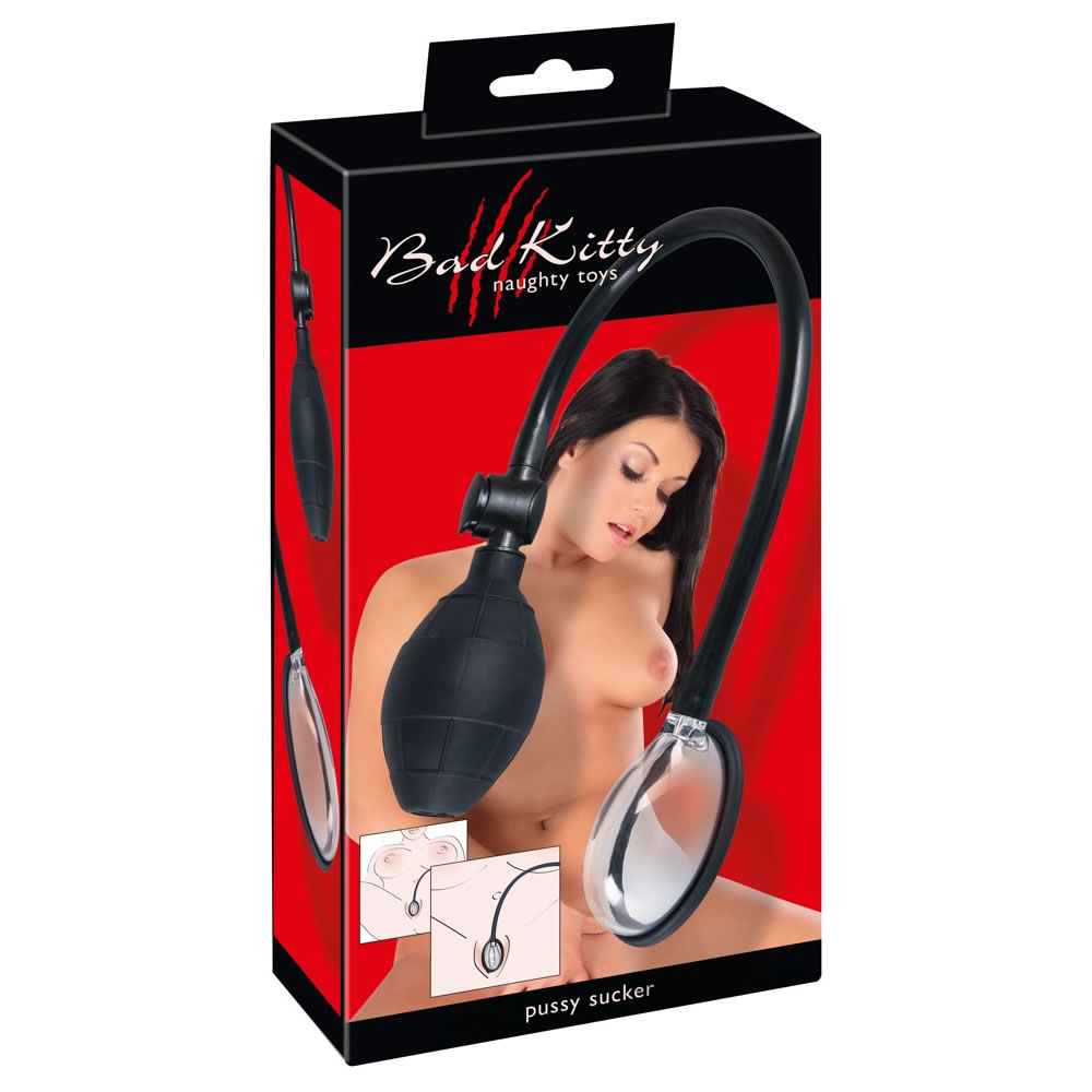 Bad Kitty Labia Sucker - Vagina Pumpe Transparent / Sort