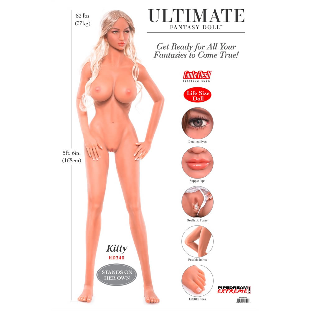 Real Doll Kitty Realistisk Elskovsdukke Onesize - Billede 2