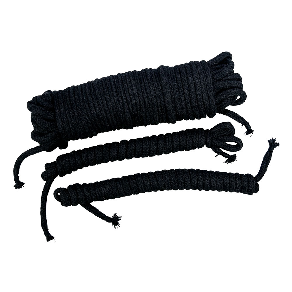 Sort Bondage Reb Pakke - 20 m og 2 x 3 m 20m / 2x3m - Billede 4