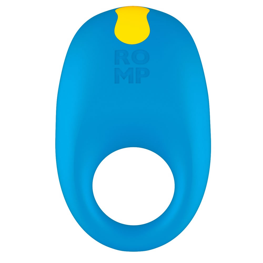 ROMP Juke Penisring med Vibrator og Klitoris Stimulator Blå / Gul - Billede 5