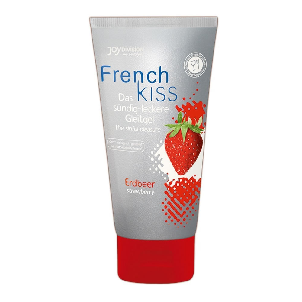 French Kiss Vandbaseret glidecreme med Jordbær Aroma 75 ml - Billede 2