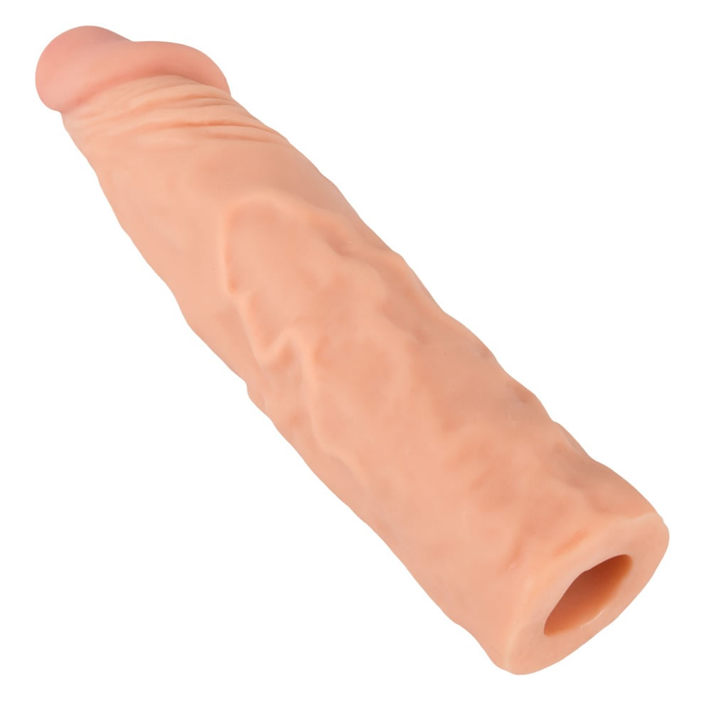 Nature Skin Extension Sleeve Penis Hylster Hudfarve - Billede 11