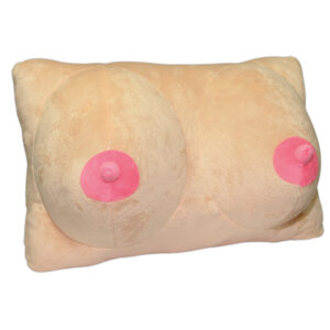 Bryst Pude af Plys Beige / Pink