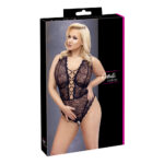 Plus Size Blonde Body med Stropper i Udskæringen