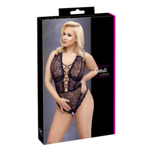 Plus Size Blonde Body med Stropper i Udskæringen