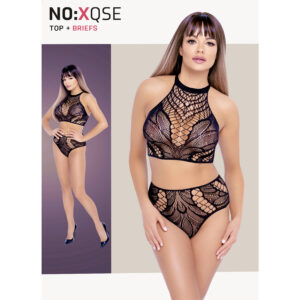 Net Top med Trusser i Blonde Look S-L