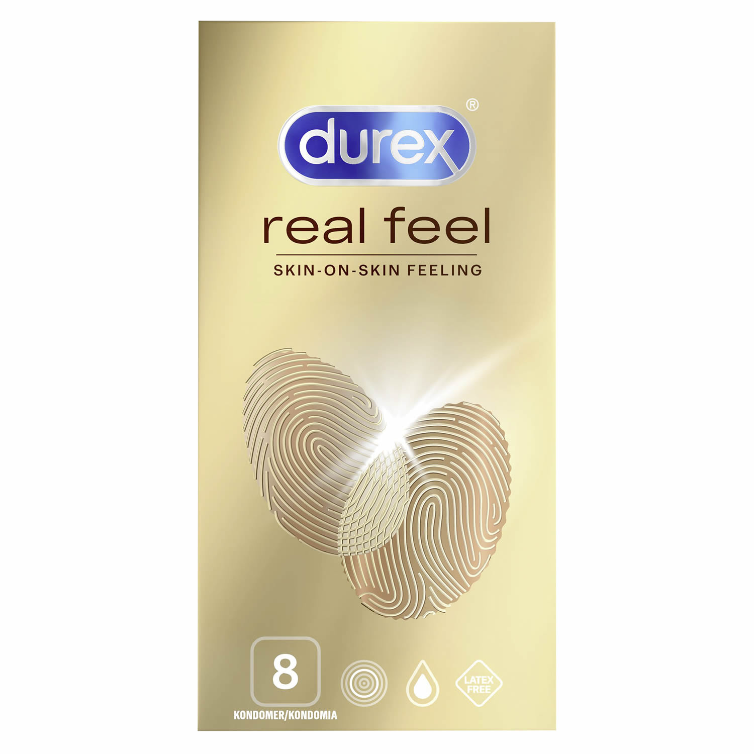 Durex RealFeel Latexfri Kondom 8 stk