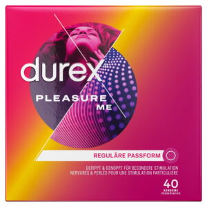 Durex Pleasure Me Kondom med riller og knopper 40 stk