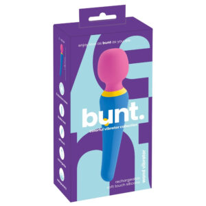 Bunt Magic Wand Massagestav i Silikone Blå / Pink