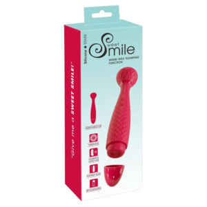 Sweet Smile Massagestav og Vibrator Thumping Rød