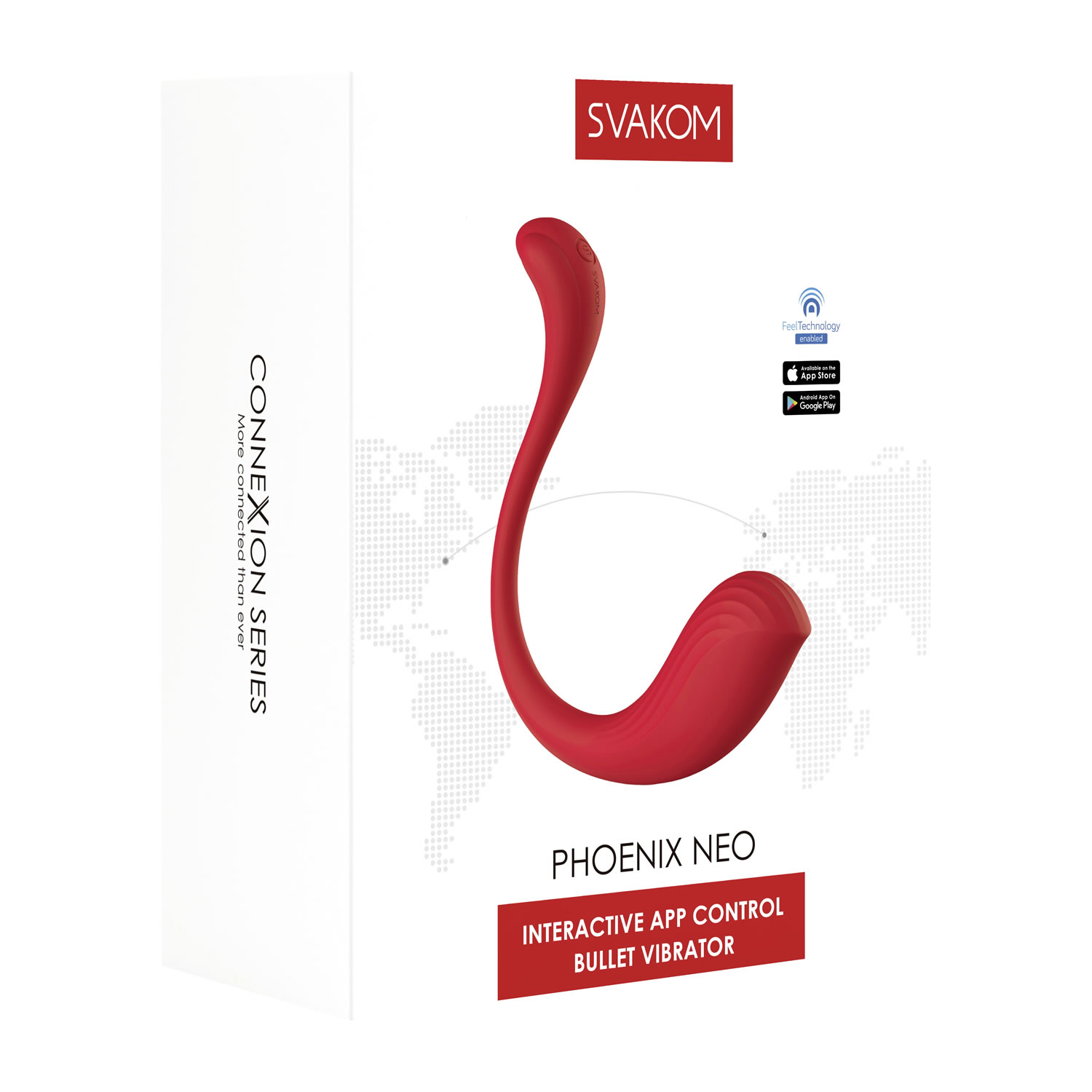 Svakom Phoenix Neo Par Vibrator med App Styring Rød