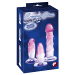 Crystal Anal Træning Sæt med Plug og Dildo Sæt med 3