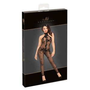 Noir Off-the-shoulder jumpsuit i Transparent med Print
