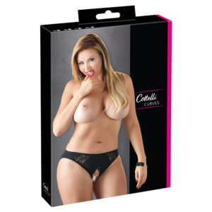 Plus Size Bundløse Trusser med Blonder