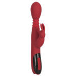 Silikone Rabbit Vibrator med Varme Funktion Rød
