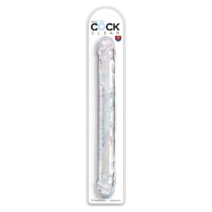 King Cock Dobbeltdildo i Transparent 58 cm Transparent