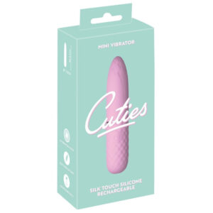 Cuties Mini Silikone Vibrator med Spids Lyserød