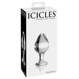 Icicles No. 25 Glas Anal Plug Transparent