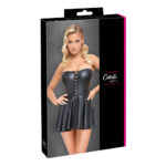 Wetlook Kjole med Corsage Look