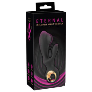 Eternal Oppustelig Rabbit Vibrator Sort