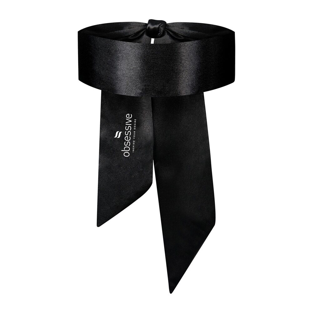 Obsessive Satin Blindfold og Bondagebånd Sort