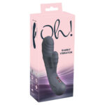 Oh! Rabbit Vibrator i Silikone Sort