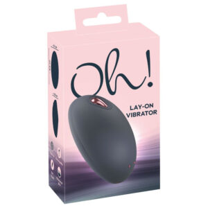 Oh! Lay-On Klitoris Vibrator i Silikone Sort