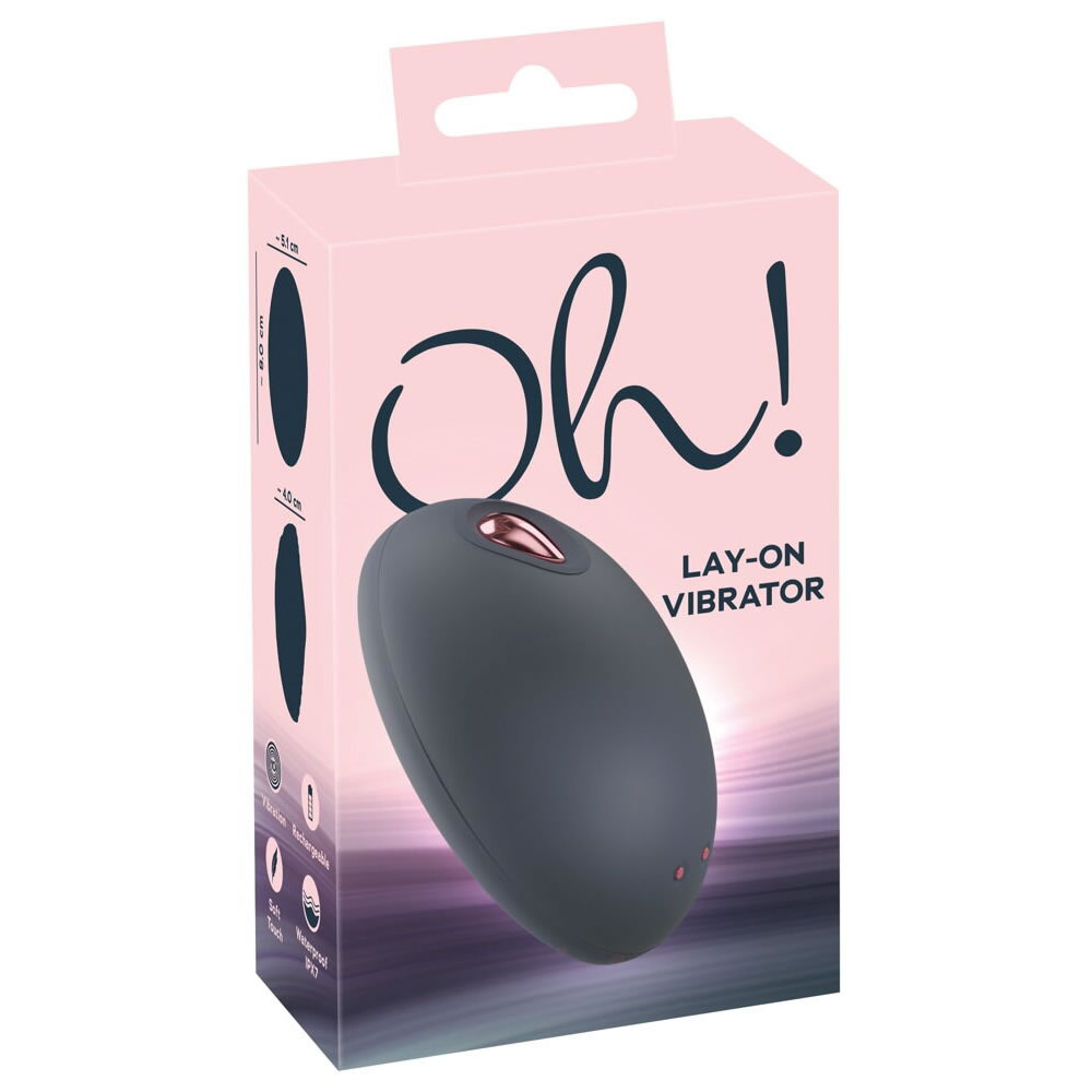 Oh! Lay-On Klitoris Vibrator i Silikone Sort