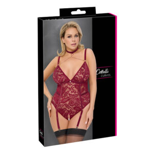 Plus Size Bundløs Blonde Body i Bordeaux