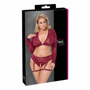 Plus Size Blonde Top og Bundløse Hofteholder Trusse