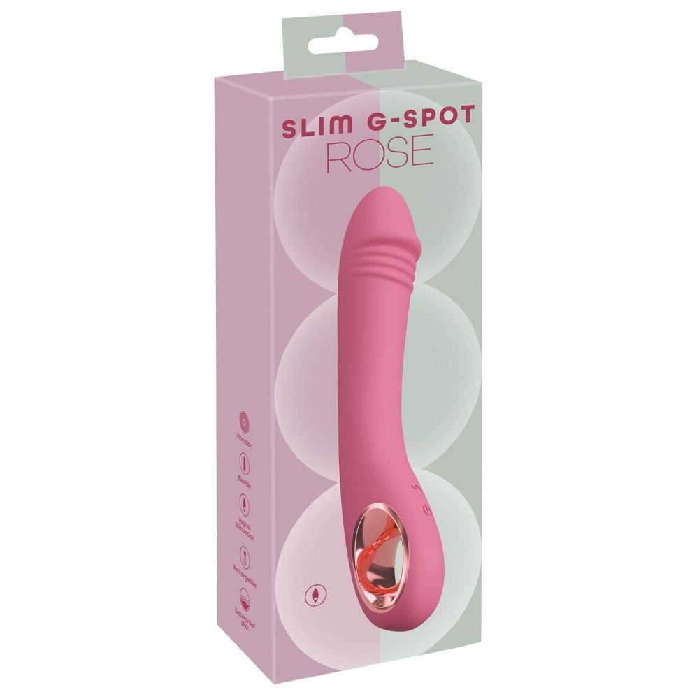 Slim G-Punkt Rose Vibrator Rosa