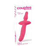 Couples Choice 2i1 Vibrator og Anal Plug Pink