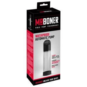 Mister Boner Vandtæt Automatisk Penispumpe Sort / Transparent