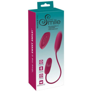 Sweet Smile Shaking & Vibrating Trådløs Duo Vibrator Æg Bordeaux