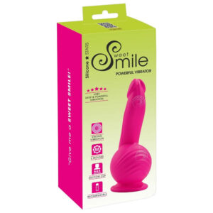 Sweet Smile Powerful Vibrator med Sugekop Pink