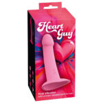 Heart Guy Pink Vibrator med Sugekop Pink