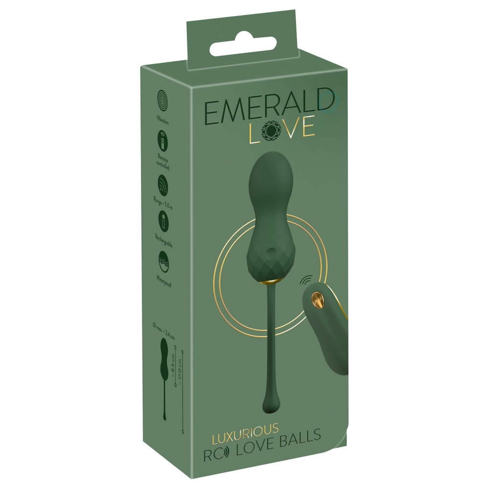 Emerald Love Luxurious Fjernbetjent Vibrator Æg Grøn / Guld