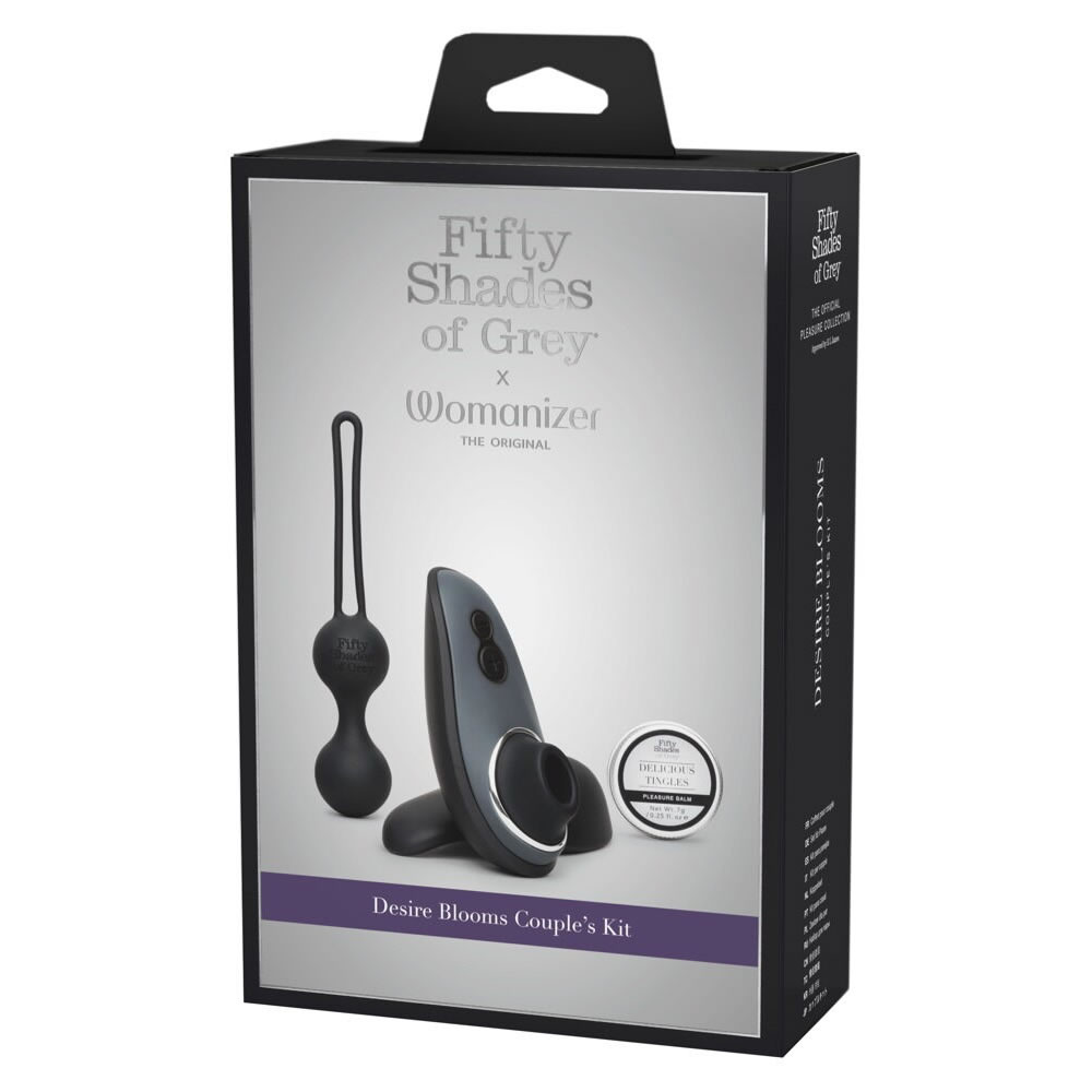 Fifty Shades of Grey Desire Blooms Kit med Lufttryksvibrator Sort