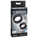 Fantasy C-Ringz Max-Width Silicone Rings Penisring Sort