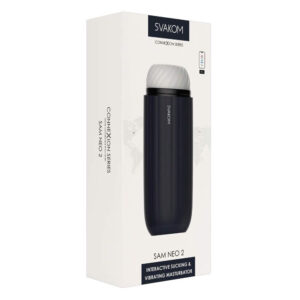 Svakom Sam Neo 2 Masturbator Sort / Hvid