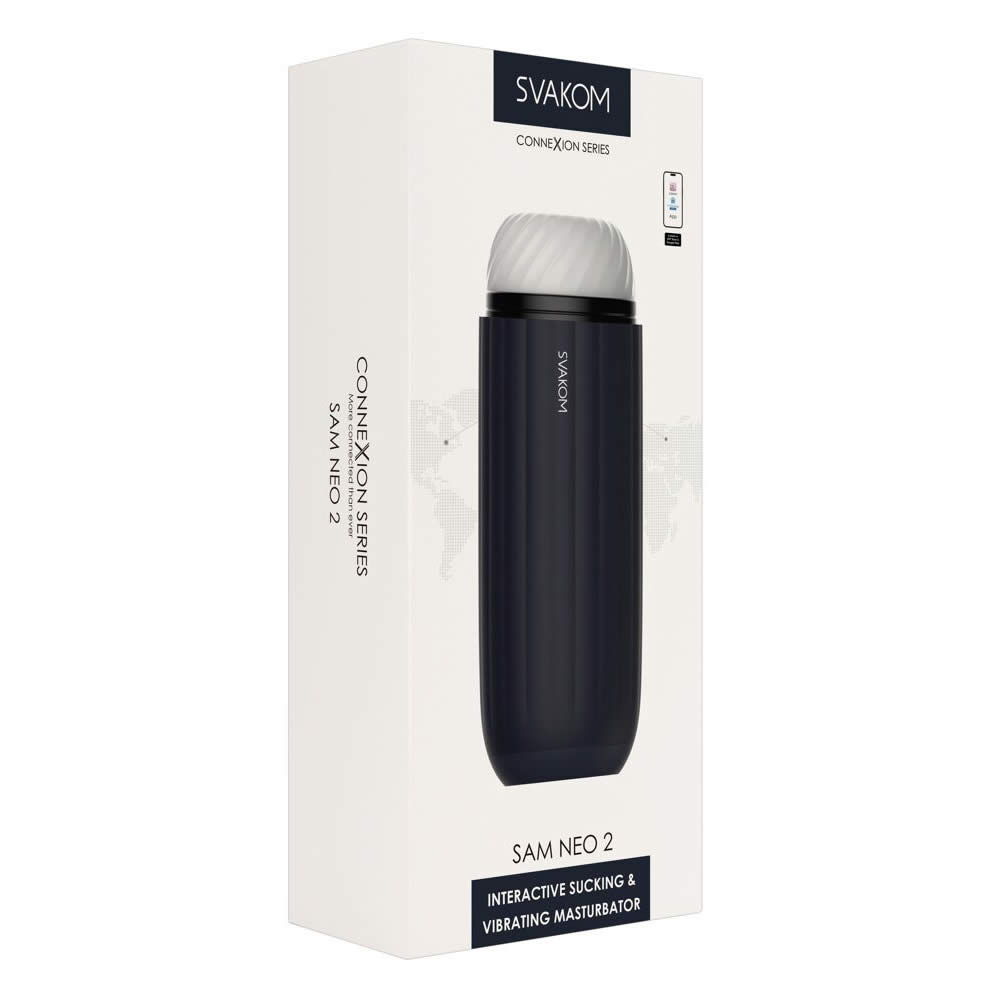 Svakom Sam Neo 2 Masturbator Sort / Hvid