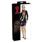 Knælang Tætsiddende Latex Kjole