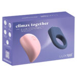 Luxus Climax Together Parvibrator Sæt med App Styring Hud lys / Blå