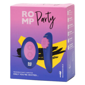 ROMP Panty Trusse Vibrator med Fjernbetjening Blå / Rosa