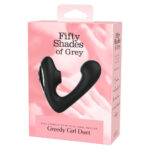 Fifty Shades Greedy Girl Duet Lufttryksvibrator Sort