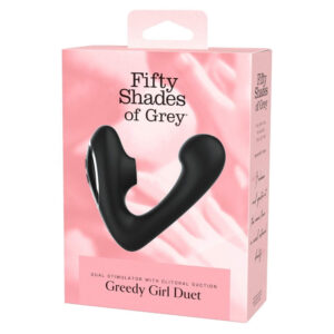 Fifty Shades Greedy Girl Duet Lufttryksvibrator Sort