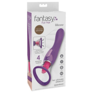 Her ultimate pleasure 3 i 1 Vibrator og Klitoris Stimulator Lilla / Pink