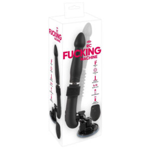 Anal Sexmaskine RC Fucking Machine Trådløs Vibrator med Stødefunktion Sort
